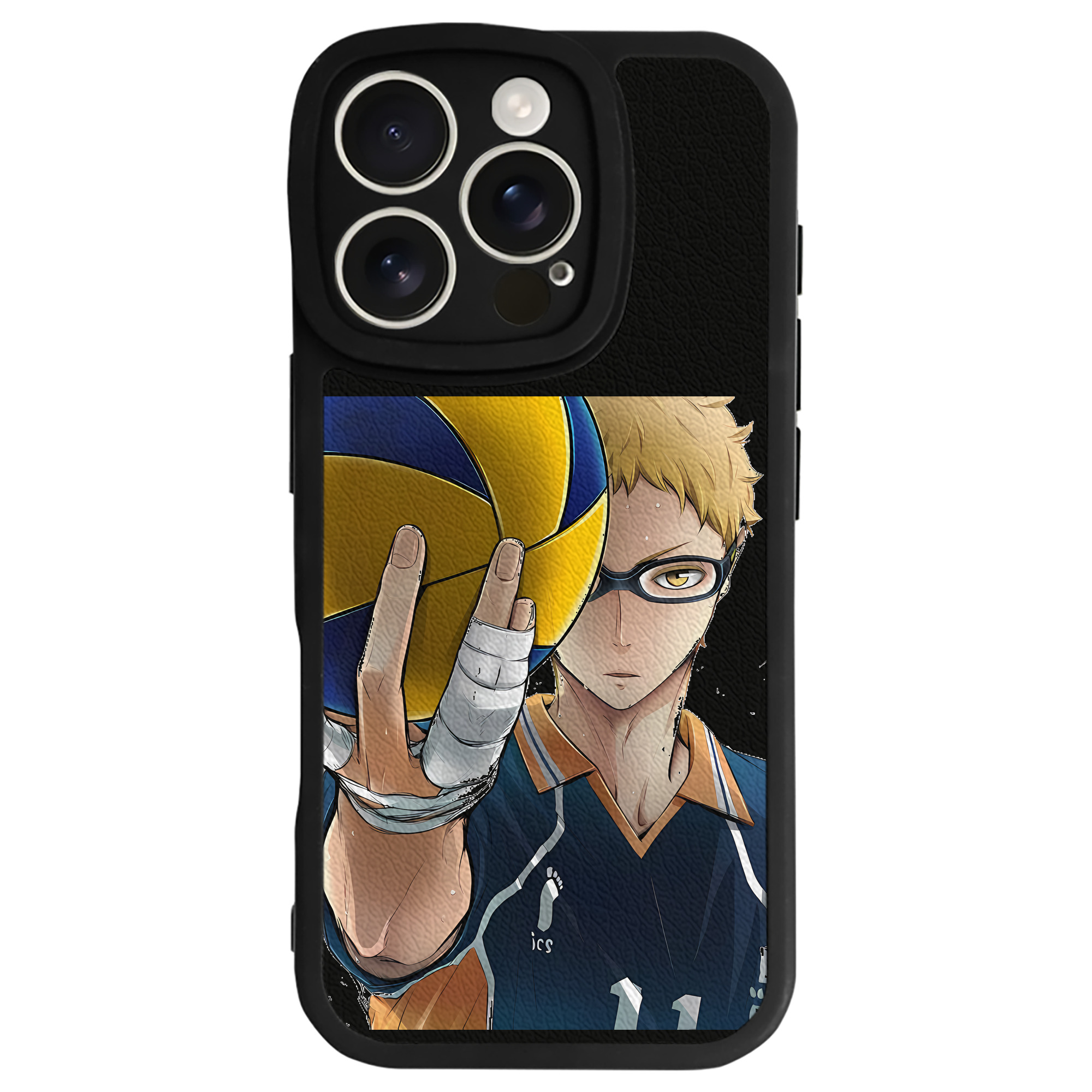 （画像用） ハイキュー!! Haikyu!! 【iPhone 16シリーズ対応】シリコンスマホケース（レザー調） 材質：シリコン